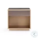 Martha Taupe Mirrored Nightstand