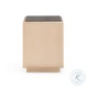 Martha Taupe Mirrored Nightstand