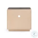 Martha Taupe Mirrored Nightstand