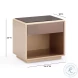 Martha Taupe Mirrored Nightstand