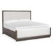 Westbourne Dark Umber and Milo Ivory California King Upholstered Panel Bed