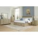 Calmoro Gray Wash 6 Drawer Dresser and Rectangular Mirror