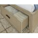 Calmoro Gray Wash and White Queen Upholstered Bookcase Storage Panel Bed with USB Charging