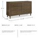 Lyncott Medium Brown Dresser