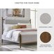 Lyncott Medium Brown And Gray Upholstered Queen Panel Bed