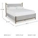 Lyncott Medium Brown And Gray Upholstered Queen Panel Bed
