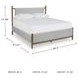 Lyncott Medium Brown And Gray Upholstered King Panel Bed