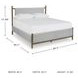 Lyncott Medium Brown And Gray Upholstered California King Panel Bed