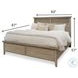 Harborview Glazed Driftwood King Panel Bed