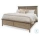 Harborview Glazed Driftwood Queen Panel Bed
