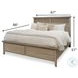 Harborview Glazed Driftwood Queen Panel Bed
