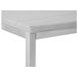 Isolde White and Brushed Nickel Rectangular Marble Top End Table
