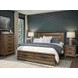 Callisto Bourbon Brown and Santa Cruz King Upholstered Storage Panel Bed