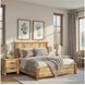 Highridge Honey Wheat Panel Bedroom Set