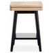 Craftsman Ridge Driftwood and Black Square Accent Table