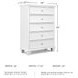 Fortman White Drawer Chest