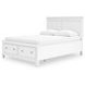 Fortman White Queen Storage Panel Bed