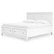 Fortman White King Storage Panel Bed