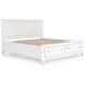 Fortman White King Storage Panel Bed