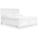 Fortman White King Storage Panel Bed