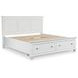 Fortman White King Storage Panel Bed