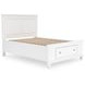 Fortman White Full Storage Panel Bed