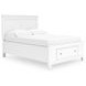 Fortman White Full Storage Panel Bed