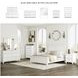 Fortman White Queen Panel Bed