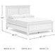 Fortman White Queen Panel Bed
