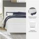 Fortman White King Panel Bed
