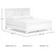 Fortman White King Panel Bed