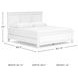 Fortman White California King Panel Bed