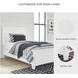 Fortman White Twin Panel Bed