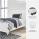 Fortman White Twin Panel Bed