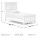 Fortman White Twin Panel Bed