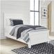 Fortman White Twin Panel Bed