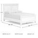 Fortman White Full Panel Bed