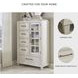 Shaybrock Antique White And Brown Door Chest