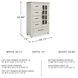 Shaybrock Antique White And Brown Door Chest