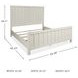 Shaybrock Antique White Queen Panel Bed