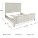 Shaybrock Antique White King Panel Bed