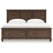 Danabrin Brown King Storage Panel Bed