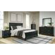 Lanolee Black 7 Drawer Dresser and Rectangular Mirror