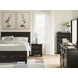 Lanolee Black 7 Drawer Dresser and Rectangular Mirror
