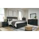 Lanolee Black 7 Drawer Dresser and Rectangular Mirror