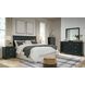 Lanolee Black 7 Drawer Dresser and Rectangular Mirror