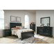 Lanolee Black 7 Drawer Dresser and Rectangular Mirror