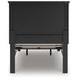Lanolee Black Twin Storage Panel Bed
