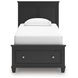 Lanolee Black Youth Storage Panel Bedroom Set