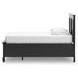 Lanolee Black Twin Storage Panel Bed